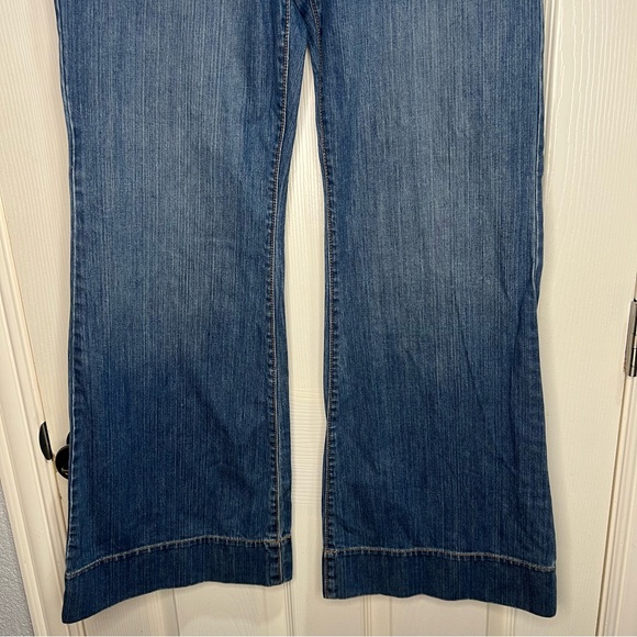 Old Navy Classic Blue Flare Boho Bootcut High Rise Women's Stretch Jeans Sz 12 - Picture 5 of 11